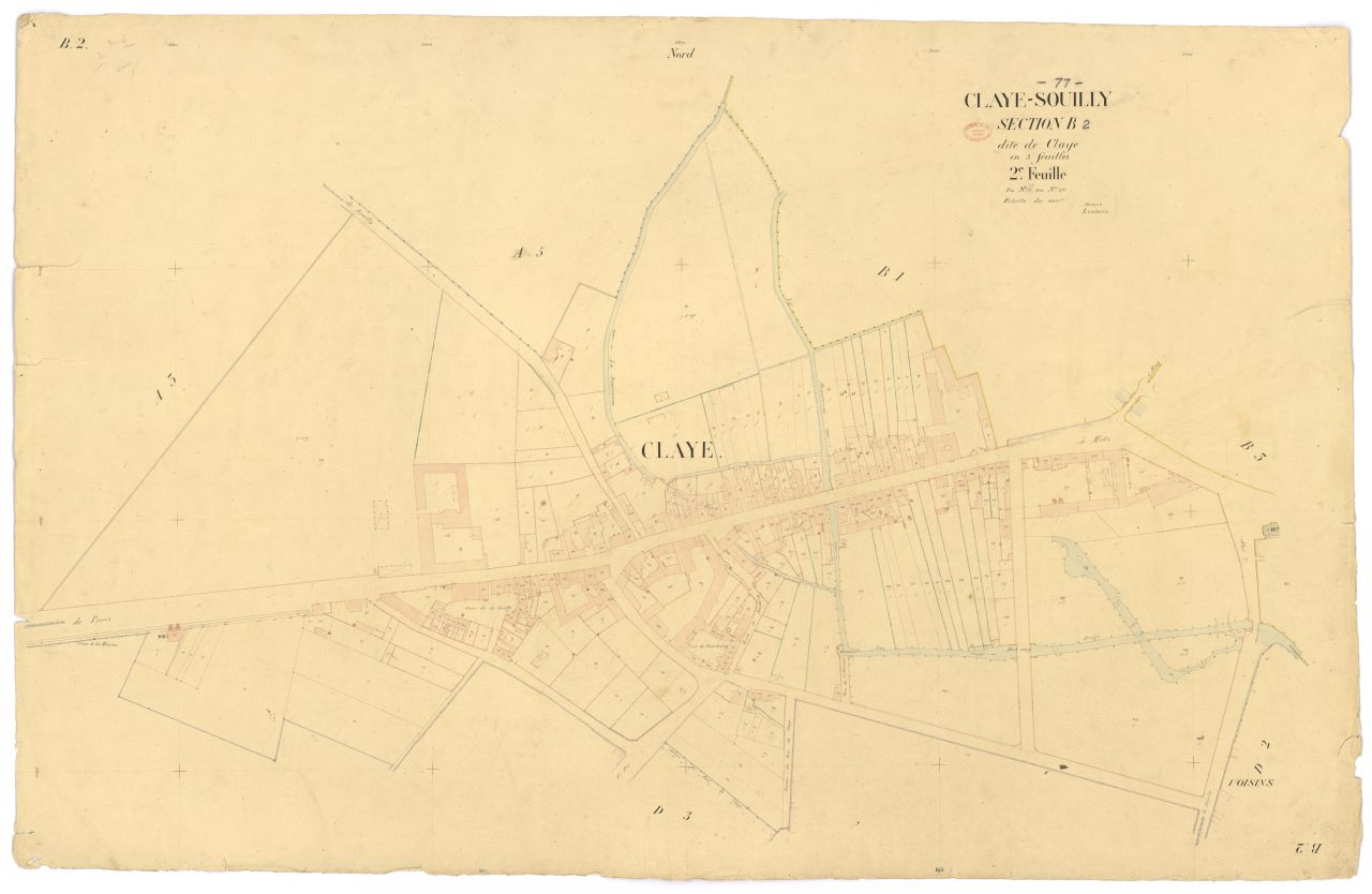 Section B dite de Claye, en 3 feuilles, 2eme feuille