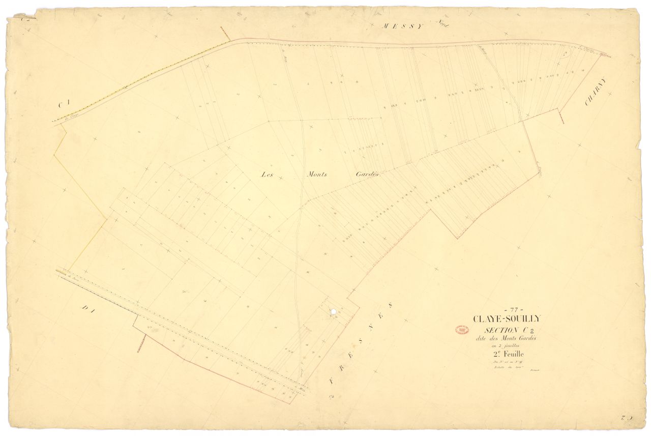 Section C dite des Monts-Gardes, en 2 feuilles, 2eme feuille