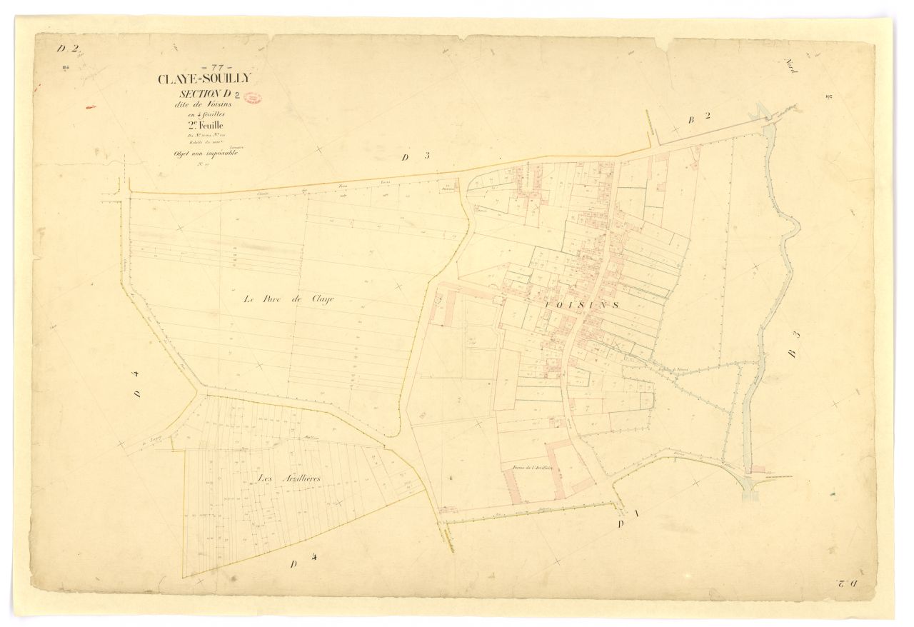 Section D dite de Voisins, en 4 feuilles, 2eme feuille