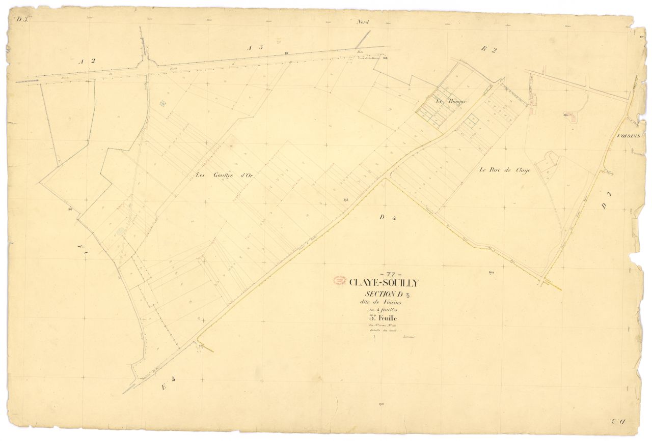 Section D dite de Voisins, en 4 feuilles, 3eme feuille