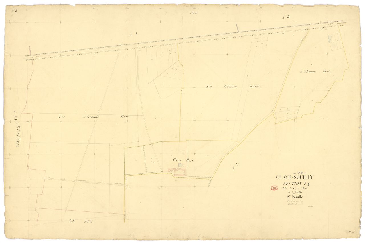Section F dite du Gros-Bois, en 2 feuilles, 2eme feuille