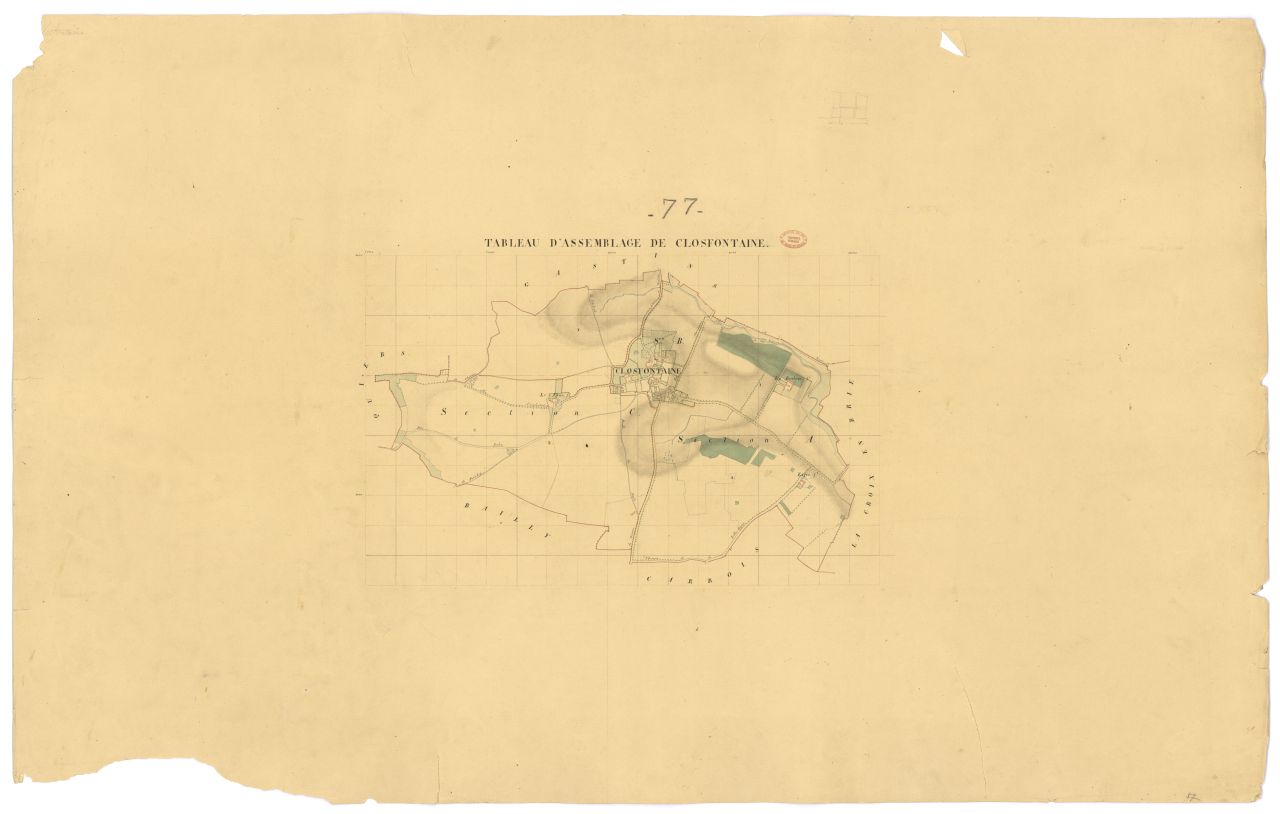 Tableau d'assemblage, 3 sections