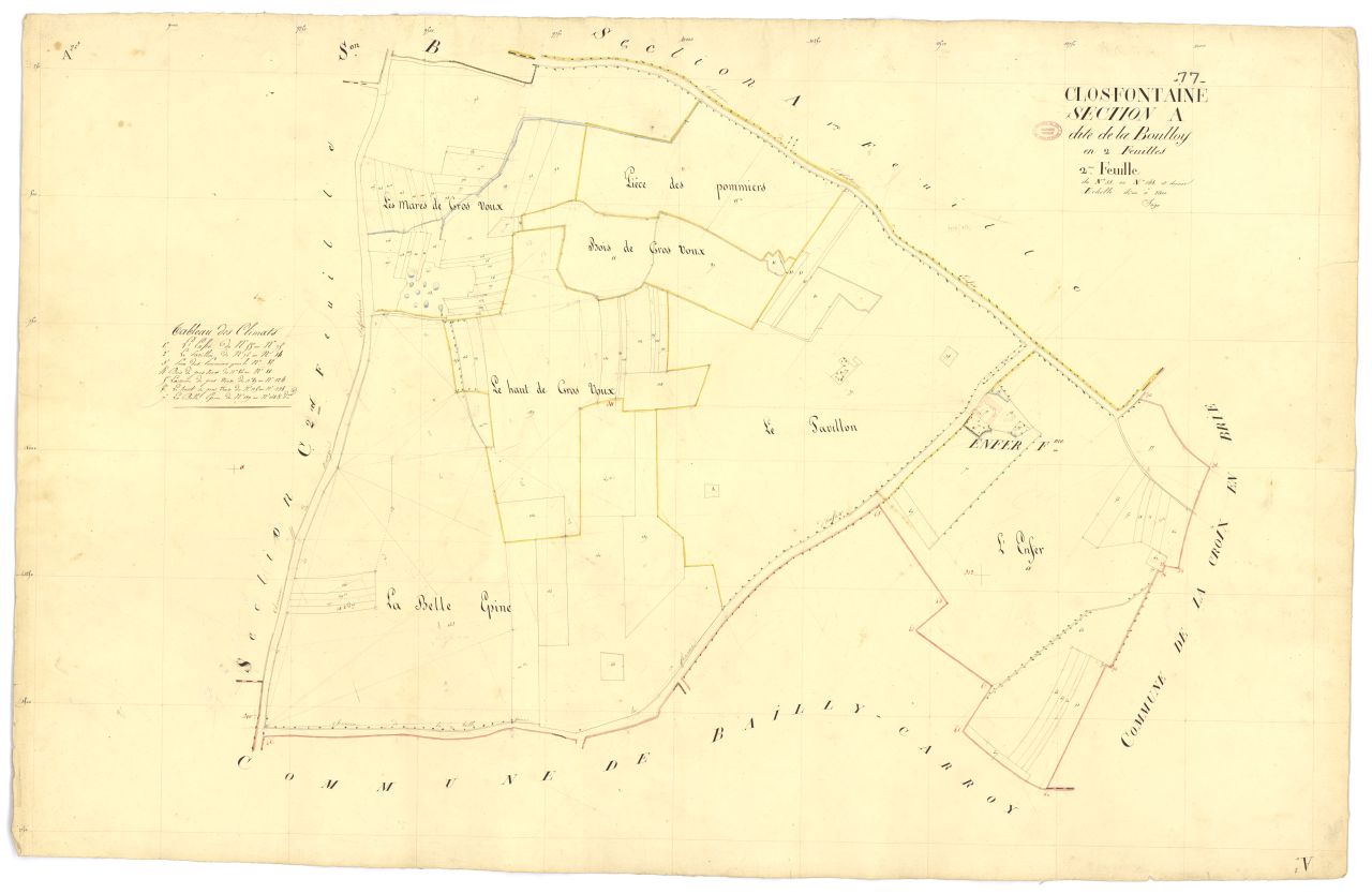 Section A dite de Boulloy, en 2 feuilles, 2eme feuille