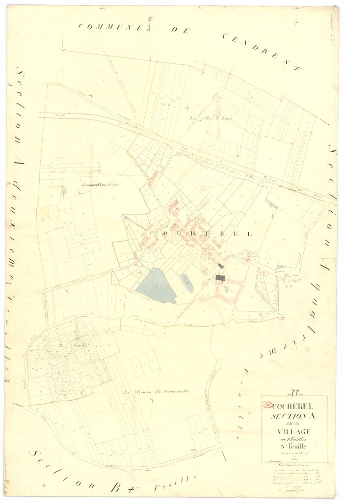 Section A dite du Village, en 4 feuilles, 3eme feuille