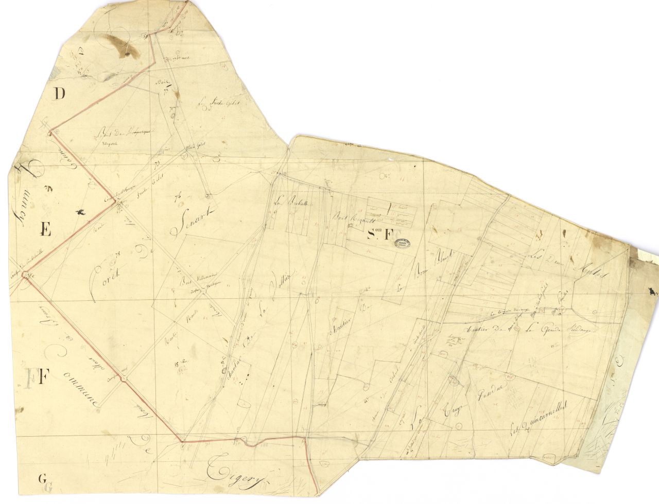 minute, section F, 2eme feuille