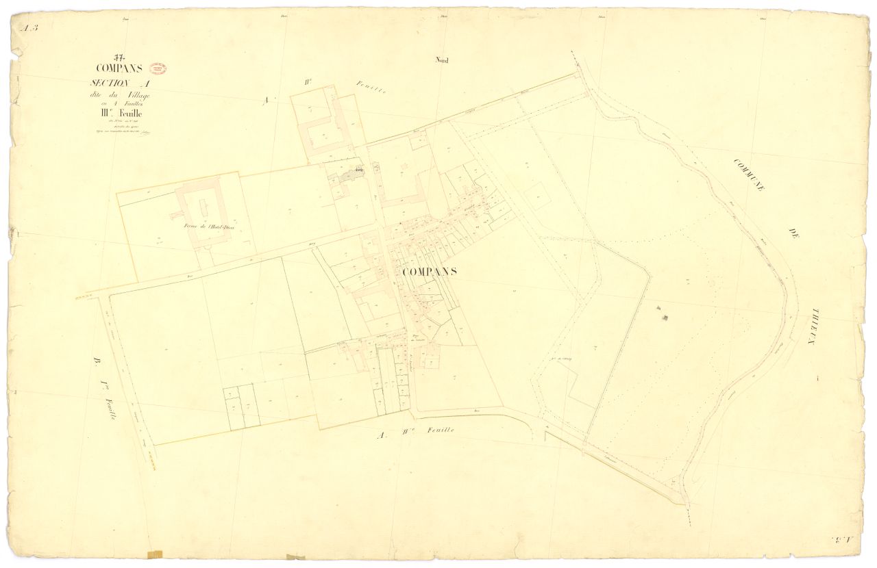 Section A dite du Village, en 4 feuilles, 3eme feuille