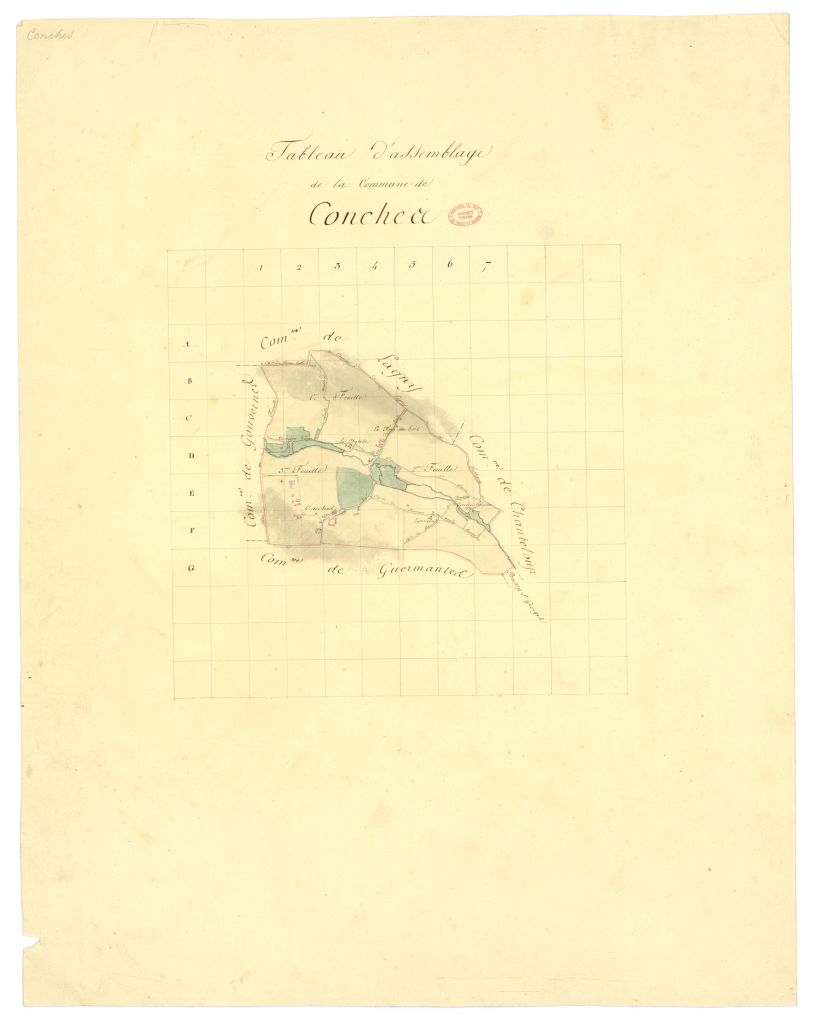Tableau d'assemblage, section unique