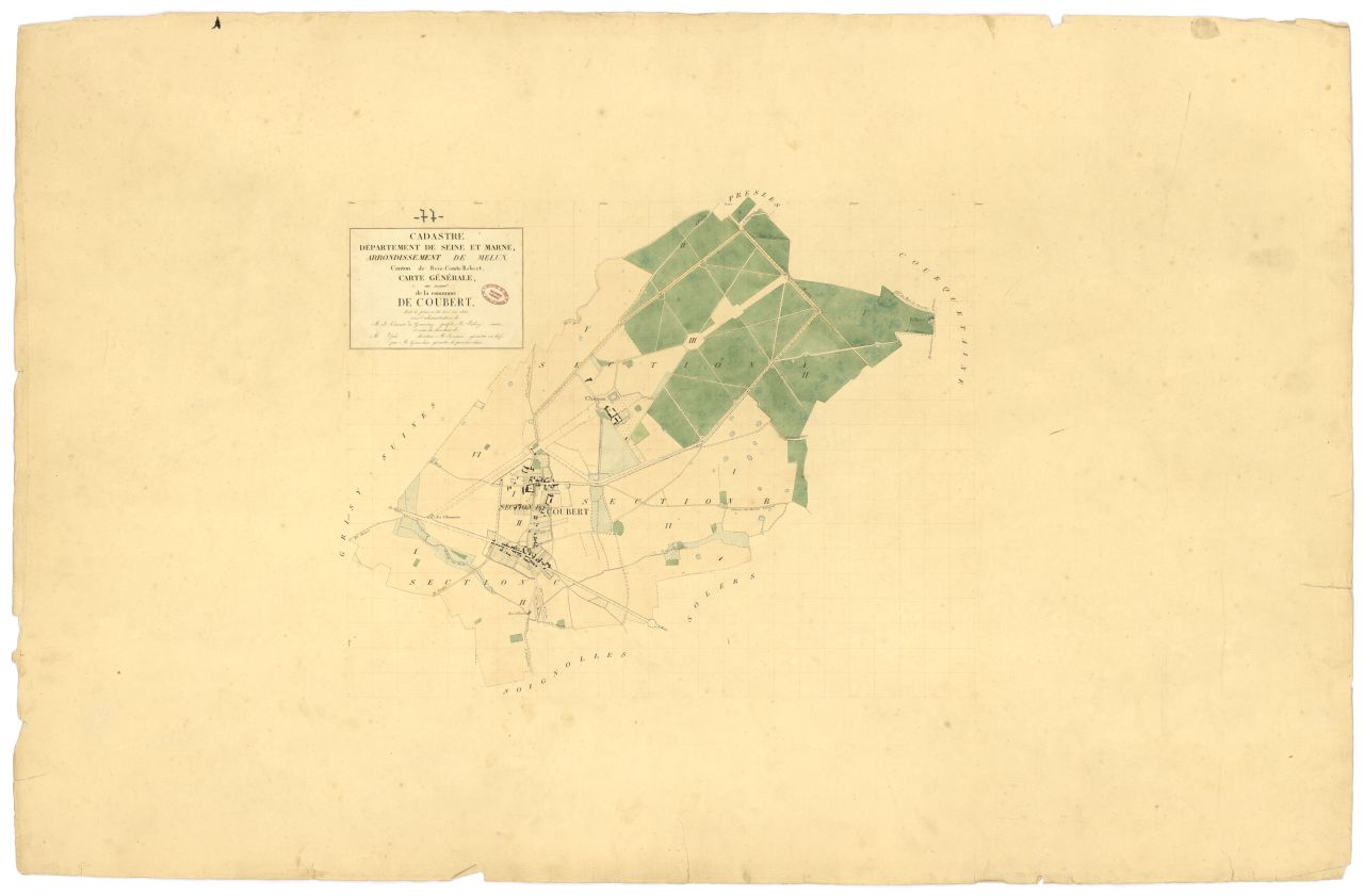 Tableau d'assemblage, 4 sections
