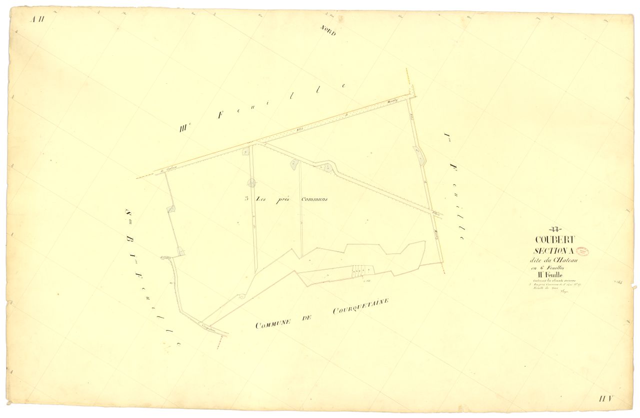 Section A dite du Chateau, en 6 feuilles, 2eme feuille