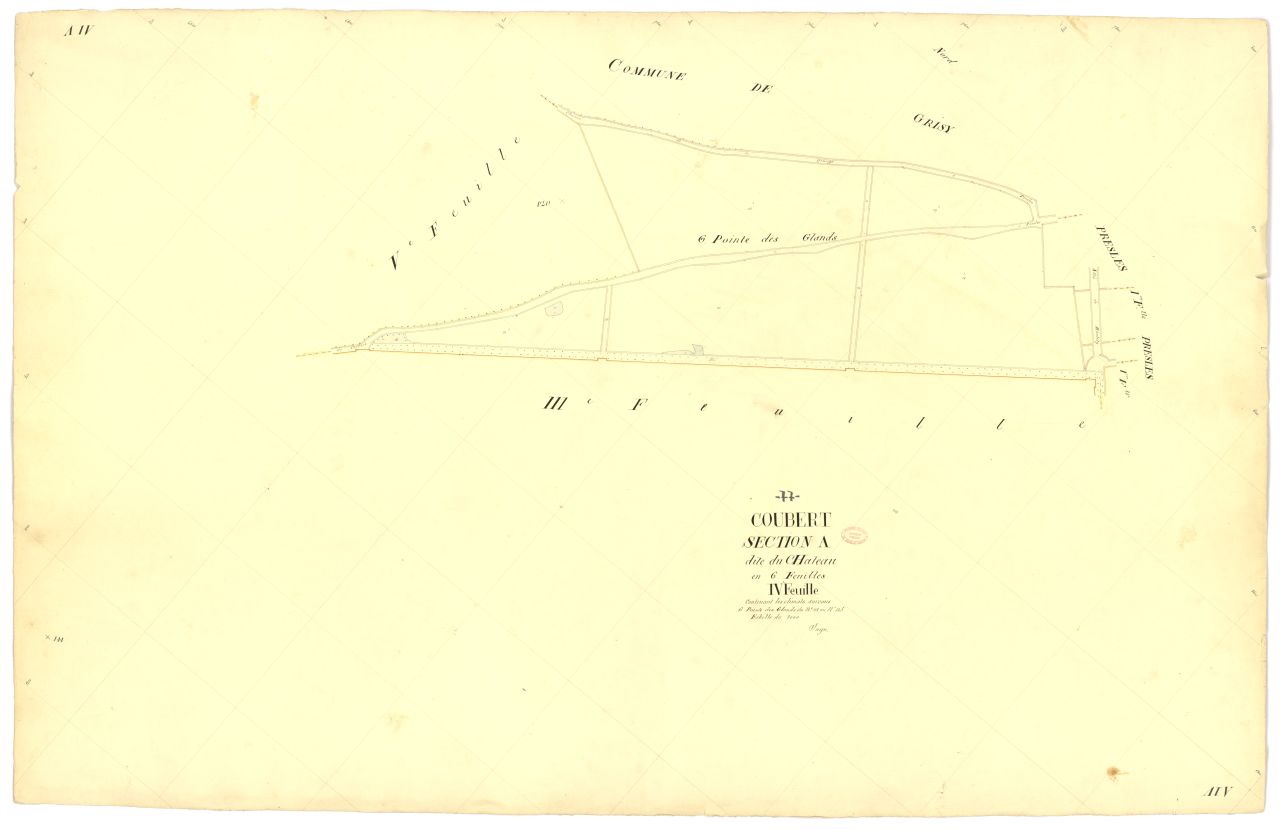 Section A dite du Chateau, en 6 feuilles, 4eme feuille