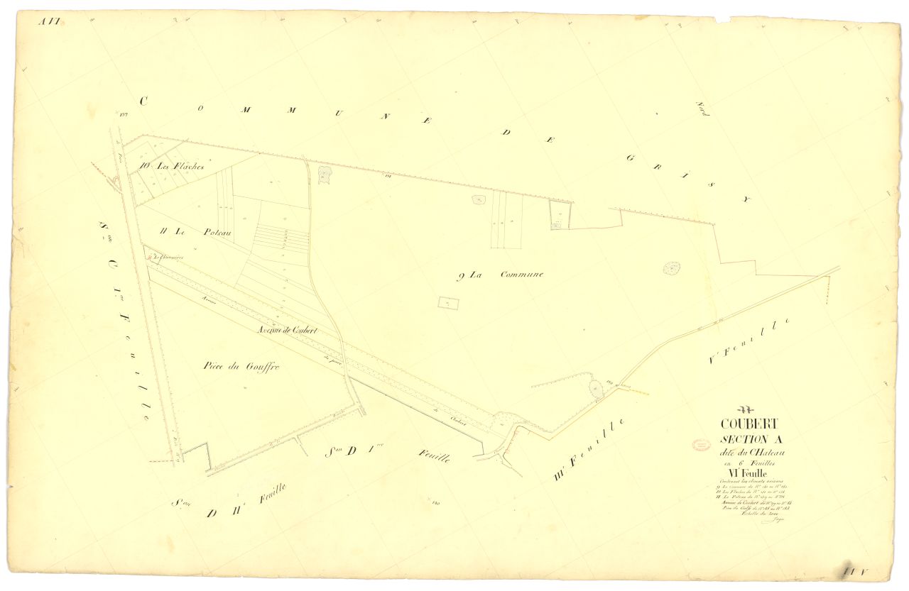 Section A dite du Chateau, en 6 feuilles, 6eme feuille