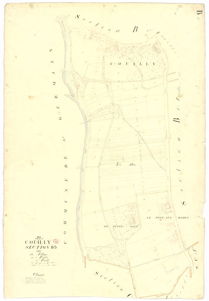 Section B dite du Village, en 5 feuilles, 5eme feuille