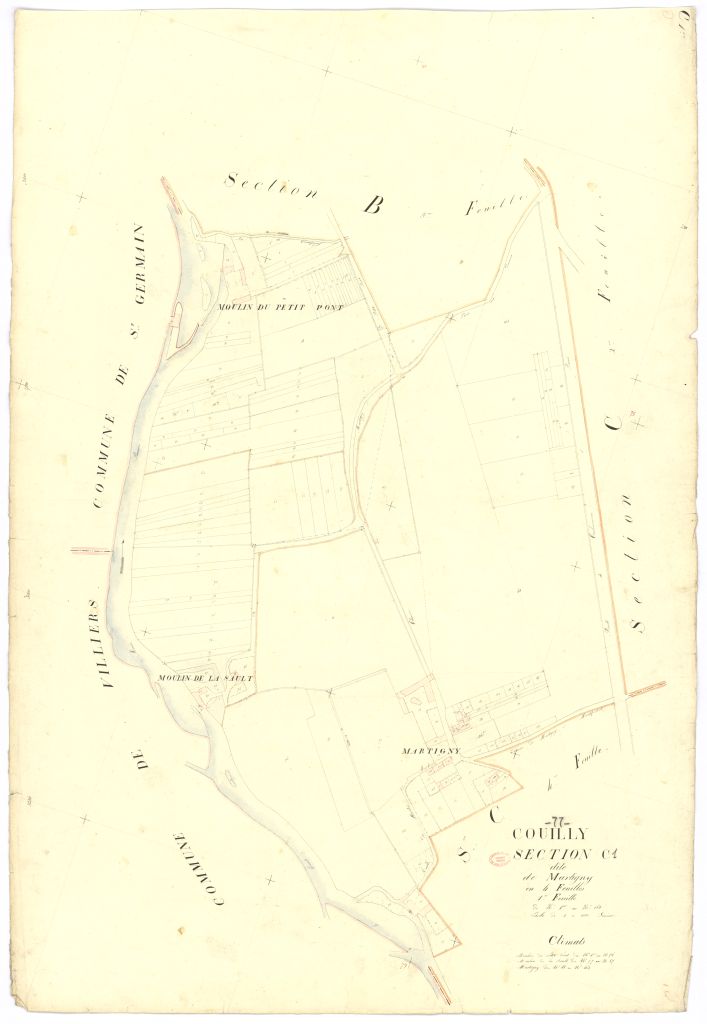 Section C dite de Martigny, en 4 feuilles, 1ere feuille