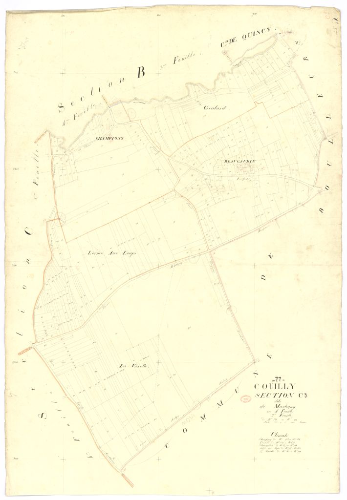 Section C dite de Martigny, en 4 feuilles, 3eme feuille