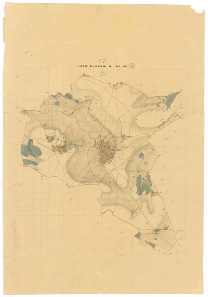 Tableau d'assemblage, 4 sections