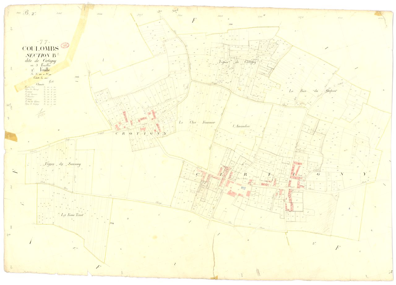 Section B dite de Sertigny, en 3 feuilles, 2eme feuille