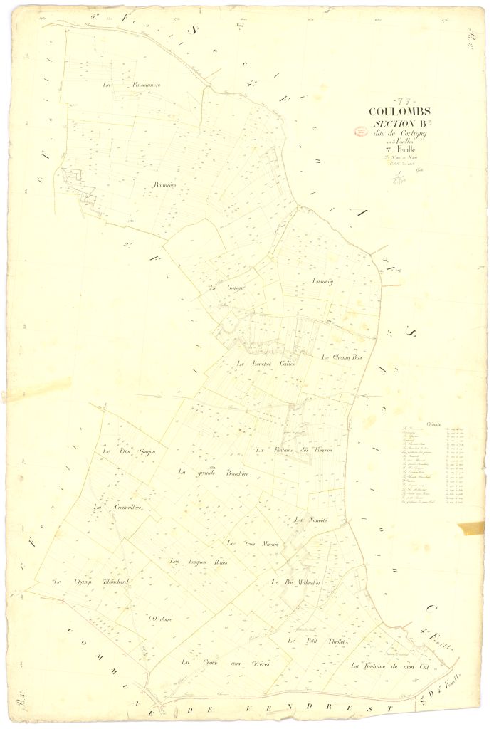 Section B dite de Sertigny, en 3 feuilles, 3eme feuille