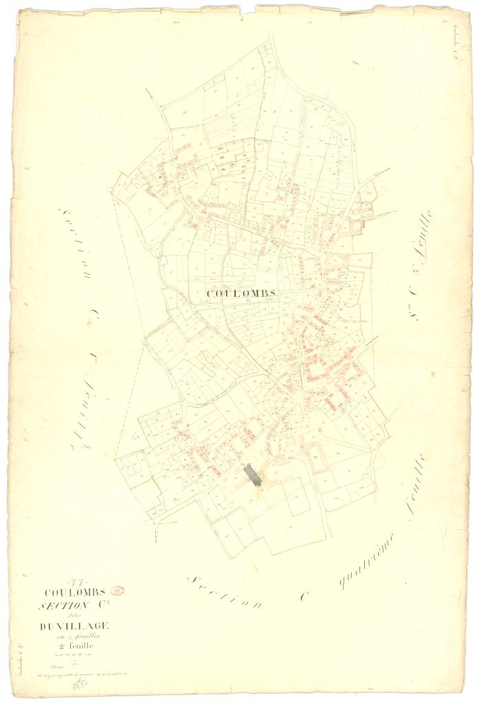 Section C dite du Village, en 4 feuilles, 2eme feuille