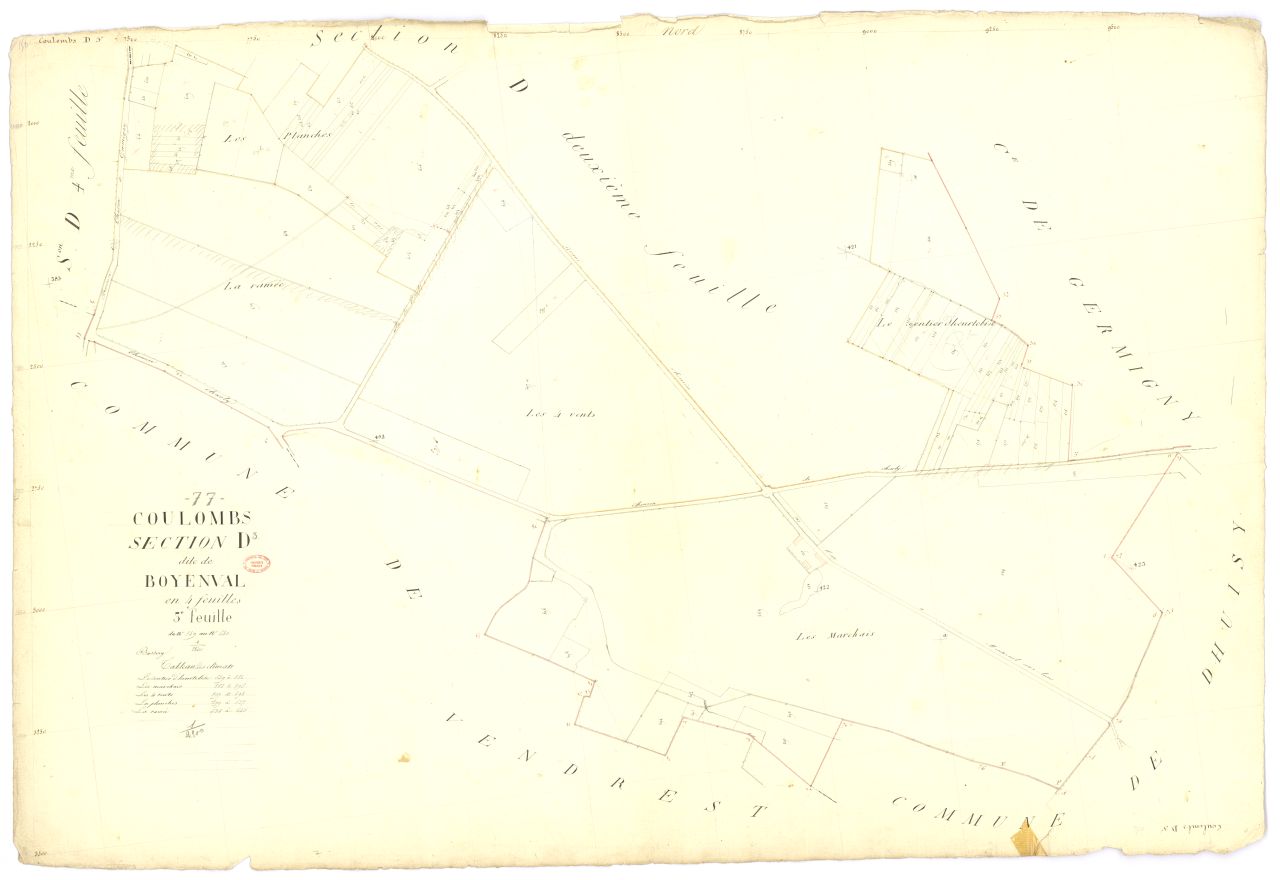 Section D dite de Boyenval, en 4 feuilles, 3eme feuille
