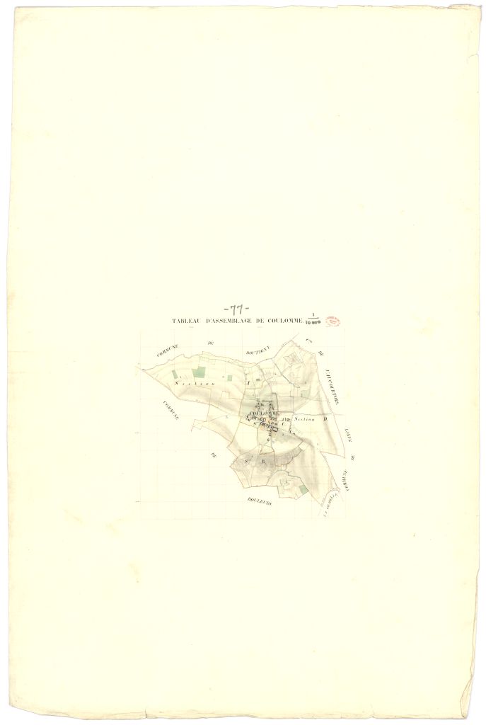 Tableau d'assemblage, 4 sections