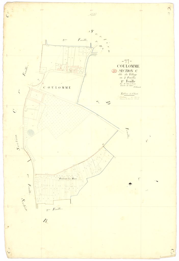 Section C dite du Village, en 2 feuilles, 2eme feuille