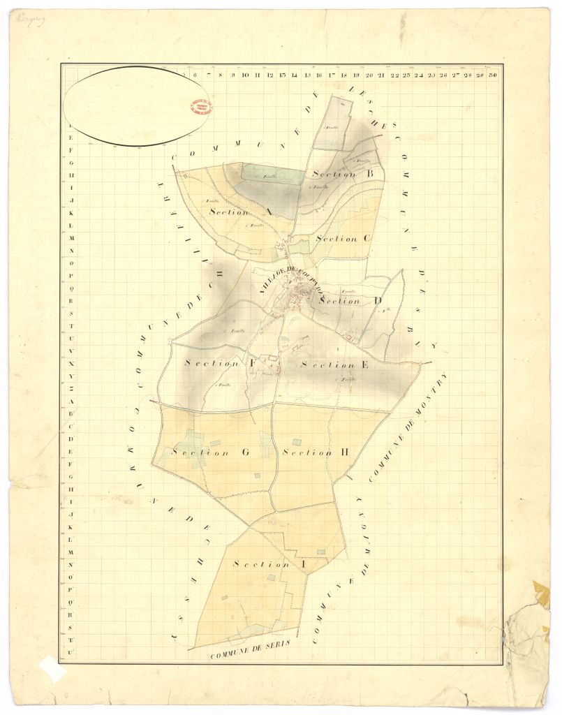 Tableau d'assemblage, 9 sections