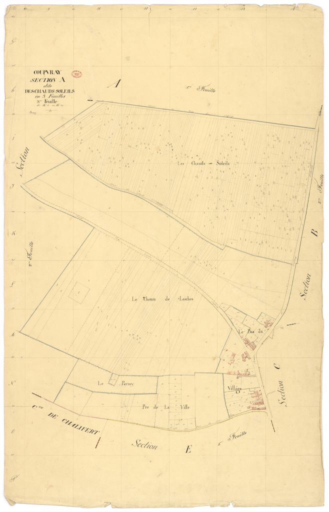 Section A dite des Chauds-Soleils, en 3 feuilles, 3eme feuille
