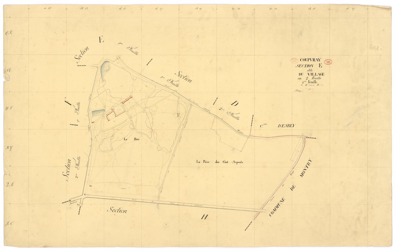 Section E dite du Village, en 2 feuilles, 2eme feuille