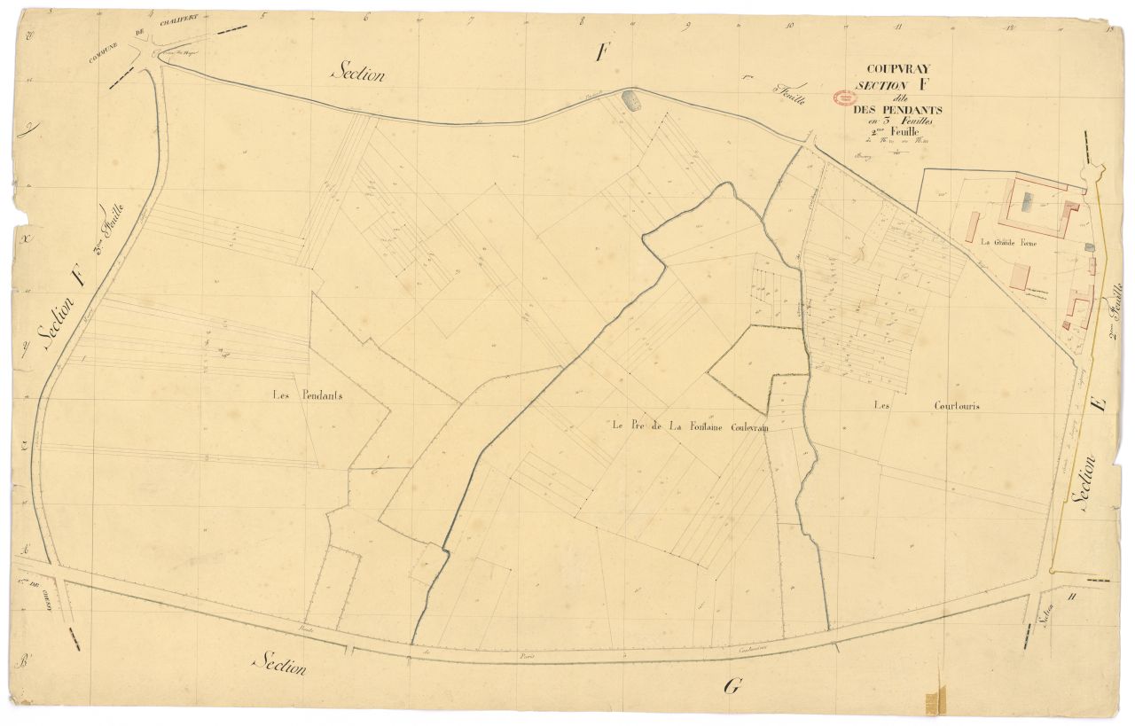 Section F dite des Pendants, en 3 feuilles, 2eme feuille