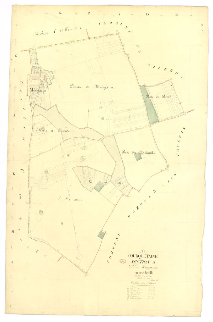 Section B dite de Mongaron, feuille unique