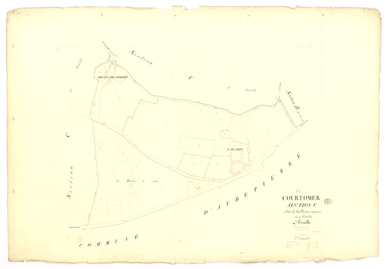 Section C dite de la Pierre-Couvee, en 4 feuilles, 4eme feuille