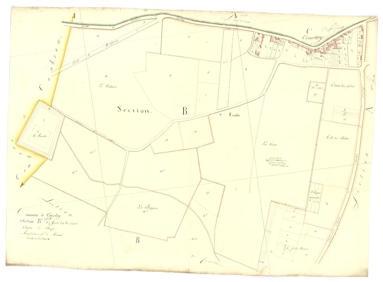 copie, section B, 1ere feuille