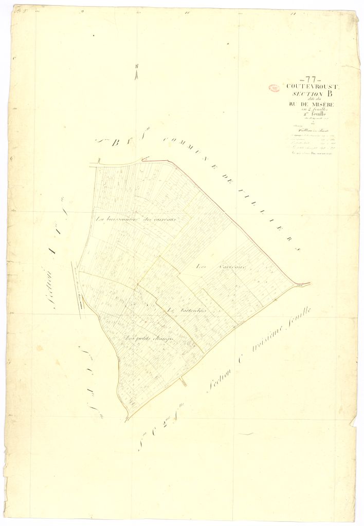 Section B dite du Ru-de-Misere, en 2 feuilles, 2eme feuille