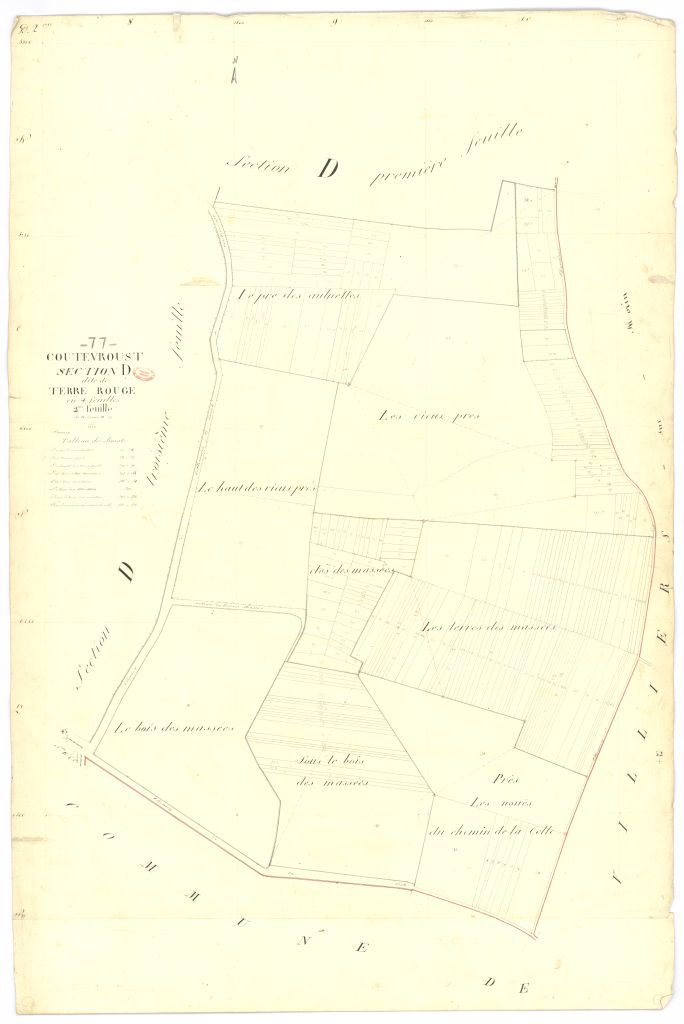 Section D dite de la Terre-Rouge, en 4 feuilles, 2eme feuille