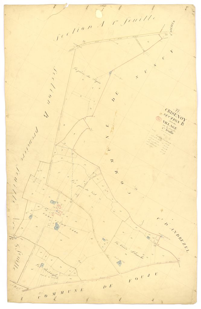 Section B dite du Village, en 4 feuilles, 2eme feuille