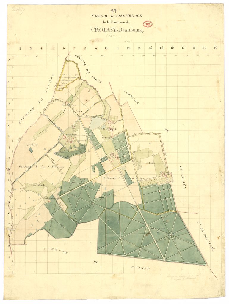 Tableau d'assemblage, 2 sections