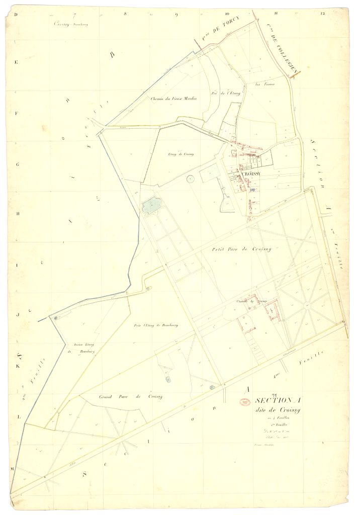 Section A dite de Croissy, en 4 feuilles, 1ere feuille