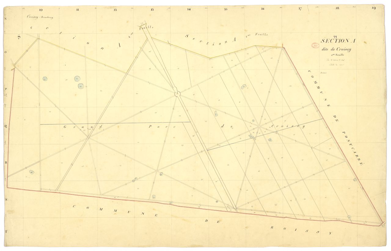 Section A dite de Croissy, en 4 feuilles, 3eme feuille