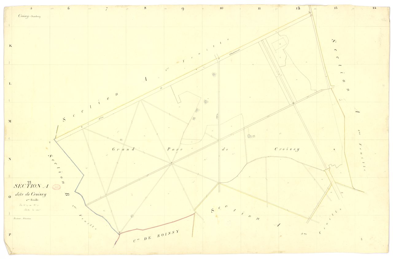 Section A dite de Croissy, en 4 feuilles, 4eme feuille