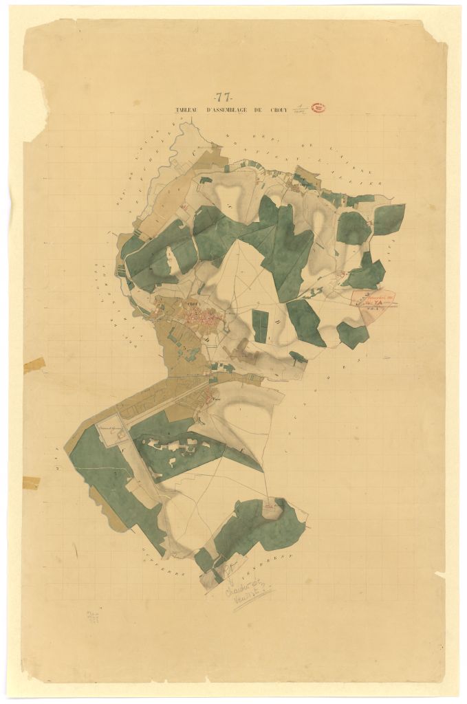Tableau d'assemblage, 5 sections