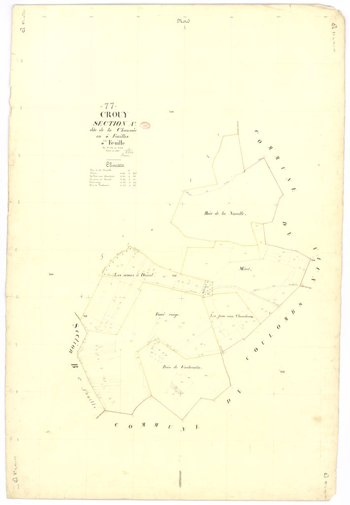 Section A dite de la Chaussee, en 4 feuilles, 4eme feuille