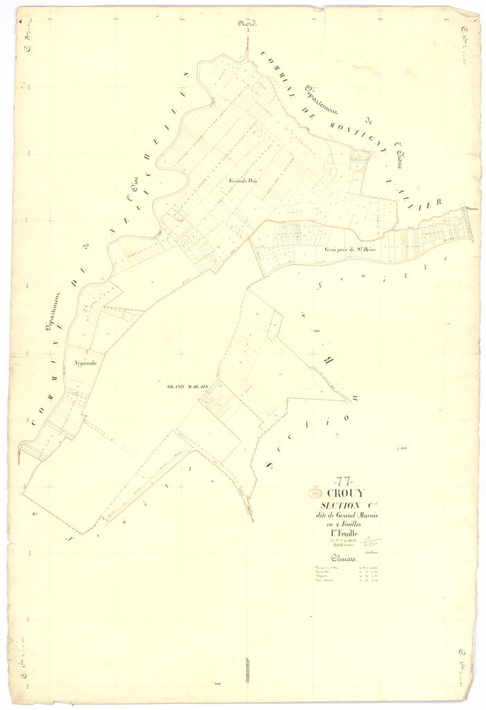 Section C dite du Grand-Marais, en 2 feuilles, 1ere feuille