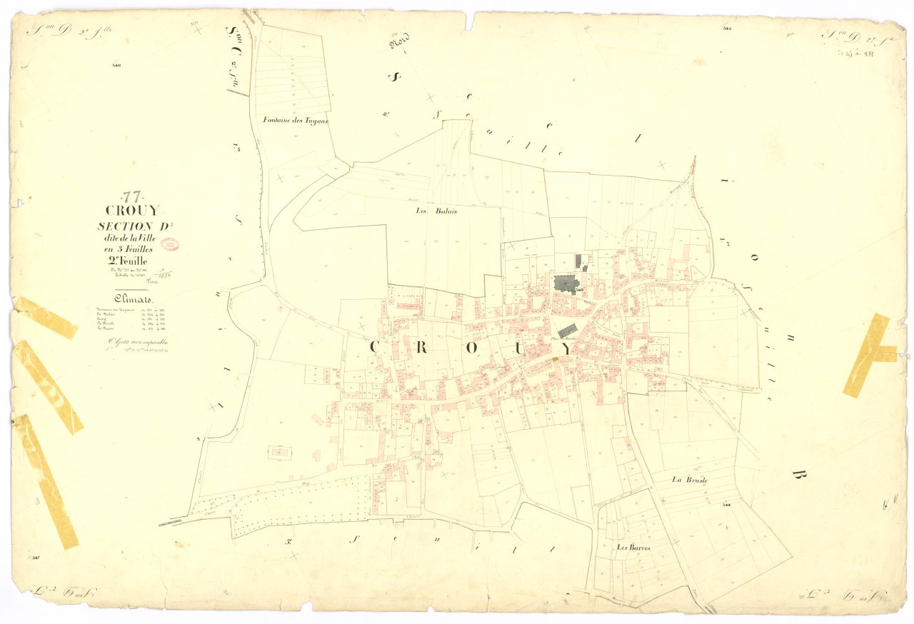 Section D dite de la Ville, en 3 feuilles, 2eme feuille