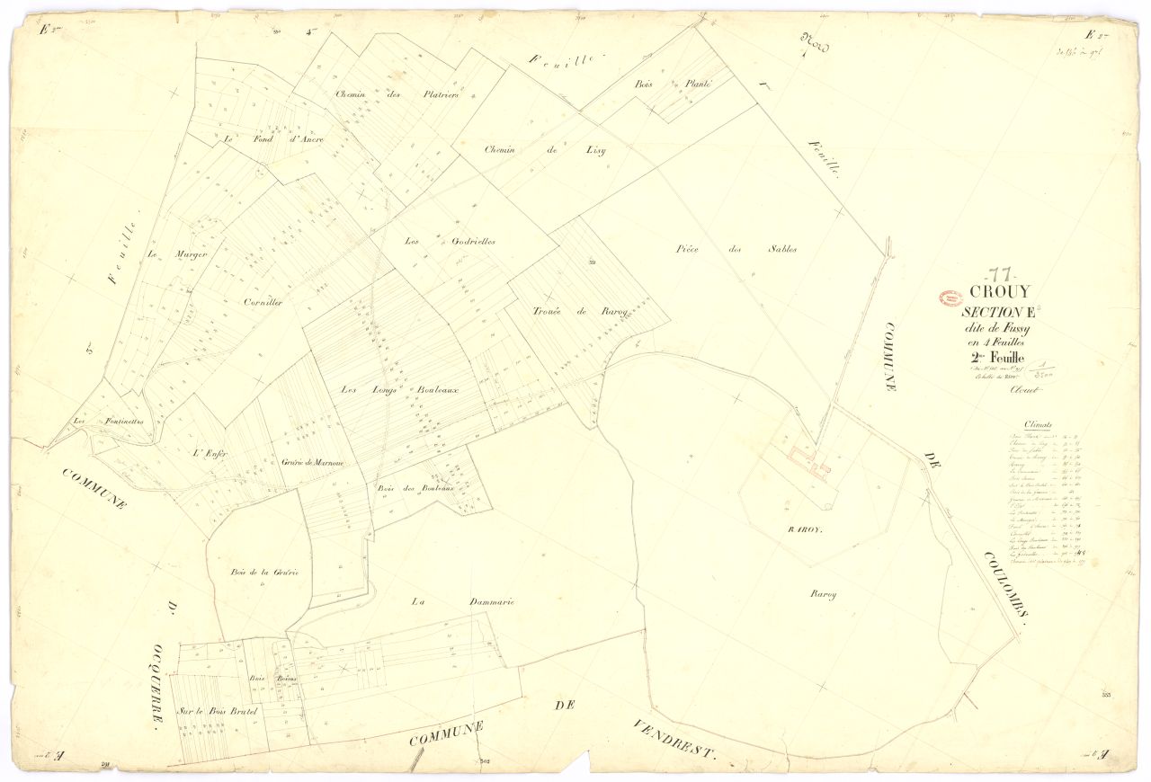 Section E dite de Fussy, en 4 feuilles, 2eme feuille