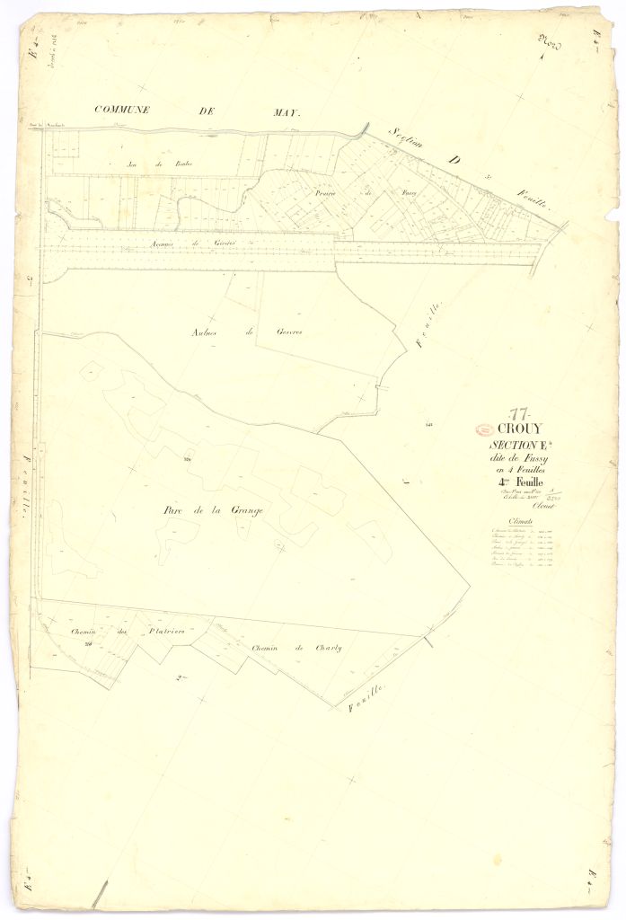 Section E dite de Fussy, en 4 feuilles, 4eme feuille