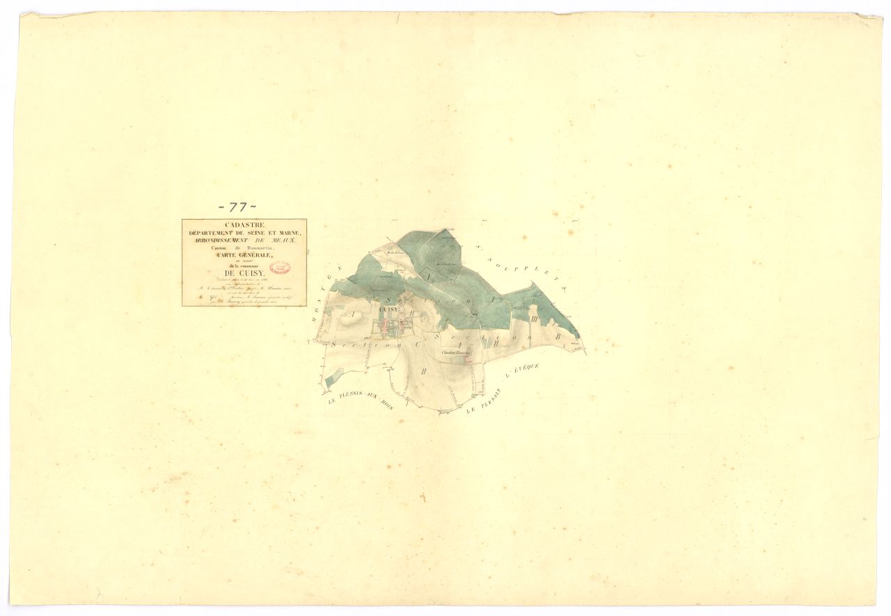 Tableau d'assemblage, 3 sections