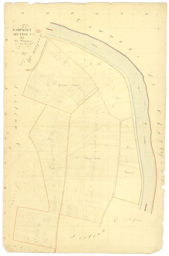 Section C dite de Garances, en 5 feuilles, 2eme feuille