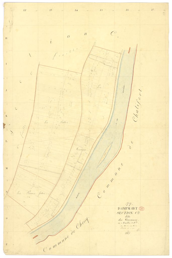 Section C dite de Garances, en 5 feuilles, 3eme feuille