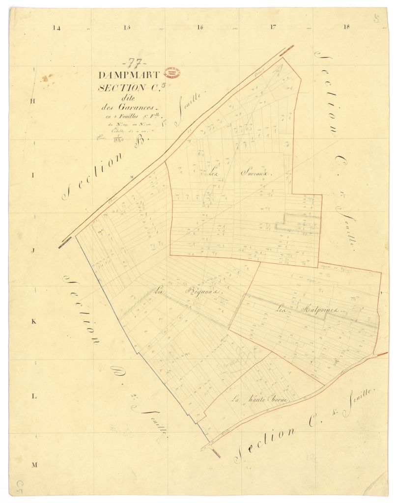 Section C dite de Garances, en 5 feuilles, 5eme feuille