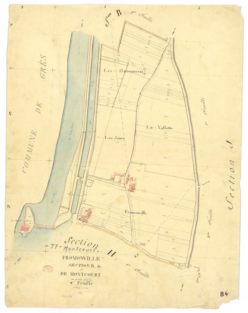 Section B dite de Montcourt, en 4 feuilles, 4eme feuille